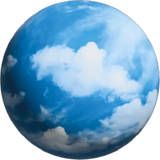 Image de la planète Terre avec des nuages